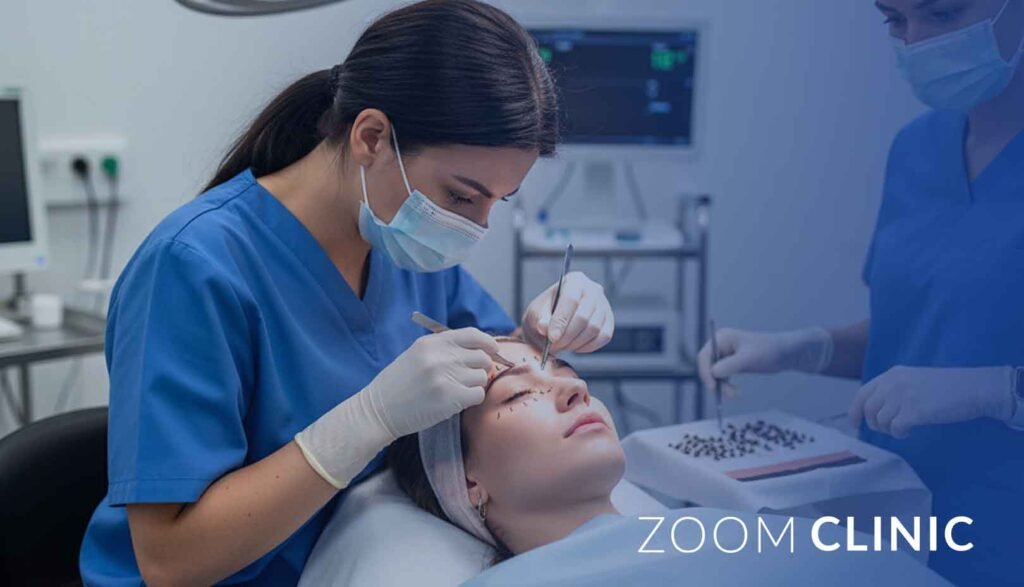 زراعة الحواجب بتقنية الشريحة