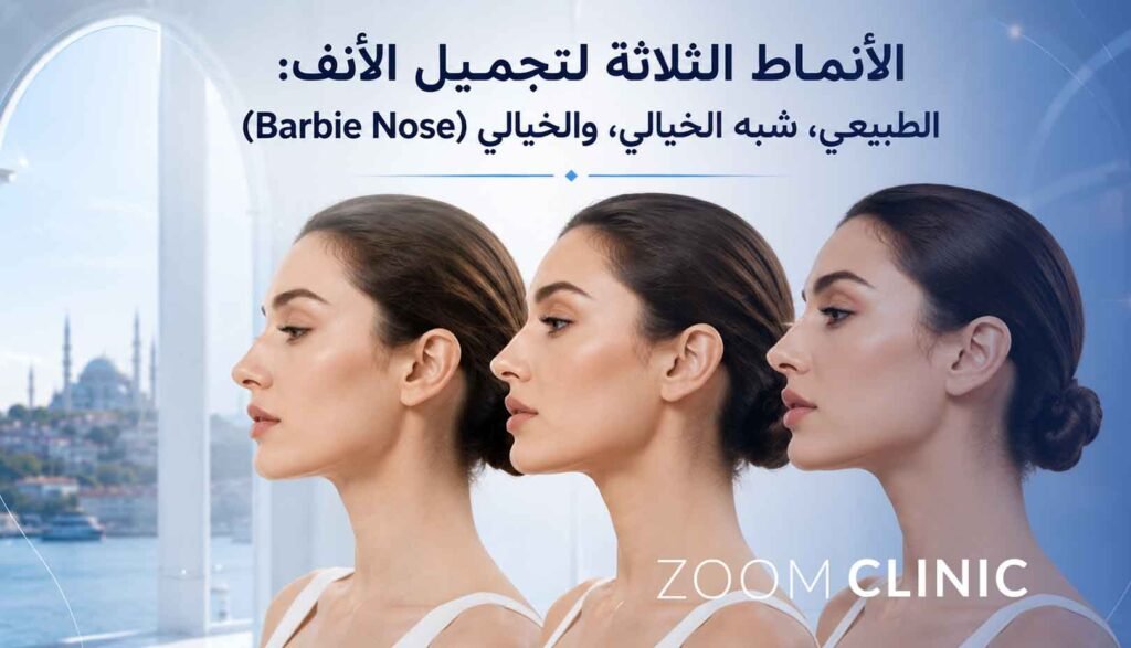 Three Rhinoplasty Styles