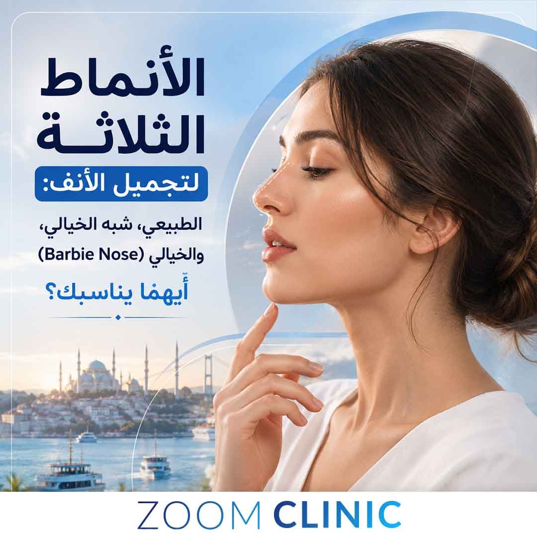 تجميل الأنف الطبيعي وشبه الخيالي والخيالي