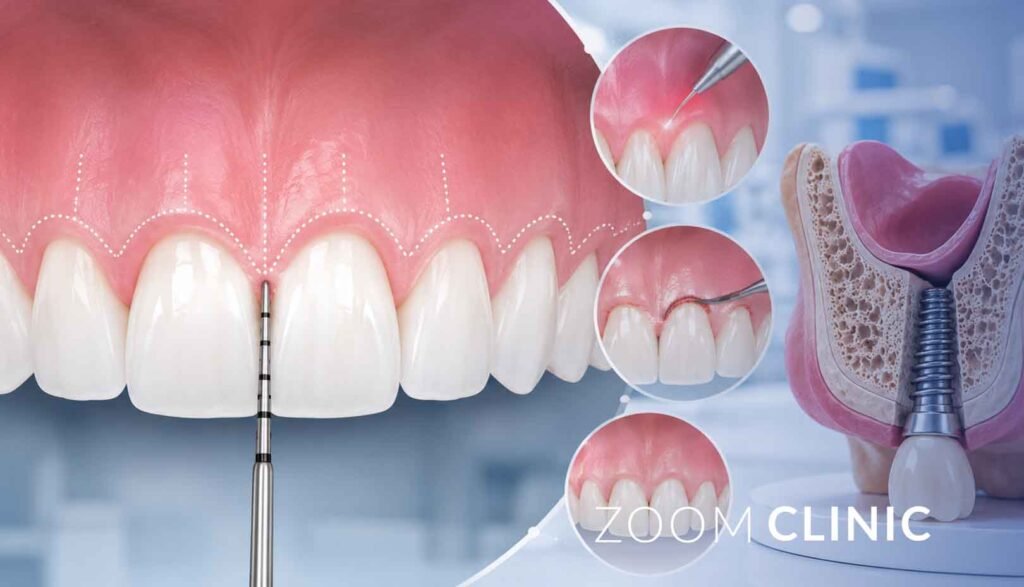علاج ابتسامة اللثة